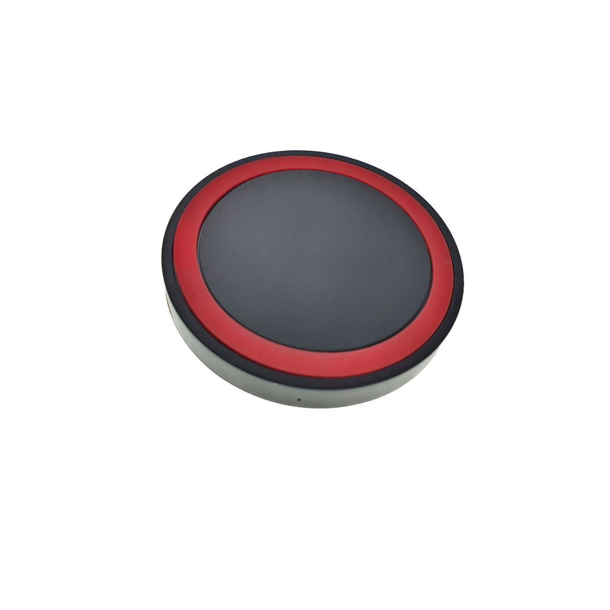 Incarcator Qi Wireless, 70x10mm, 5V 1 A, negru cu rosu [7]
