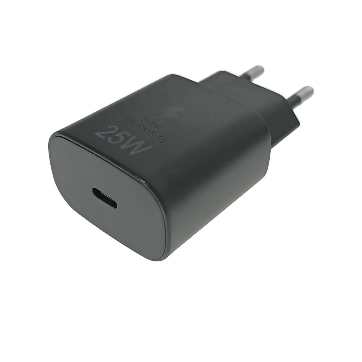Incarcator retea cu port USB-C, 25W, QC, PD, priza retea EU, negru [2]