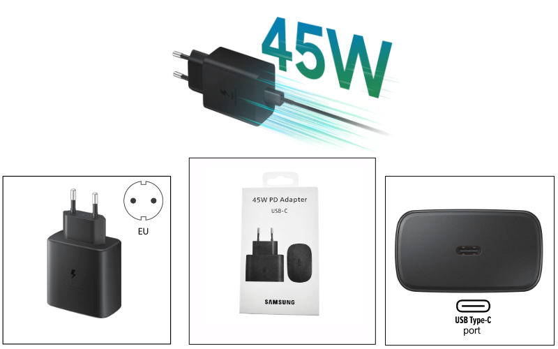 Incarcator Super Fast Travel Charger, 45W, USB-C, pentru Samsung, EP-TA845, negru [6]