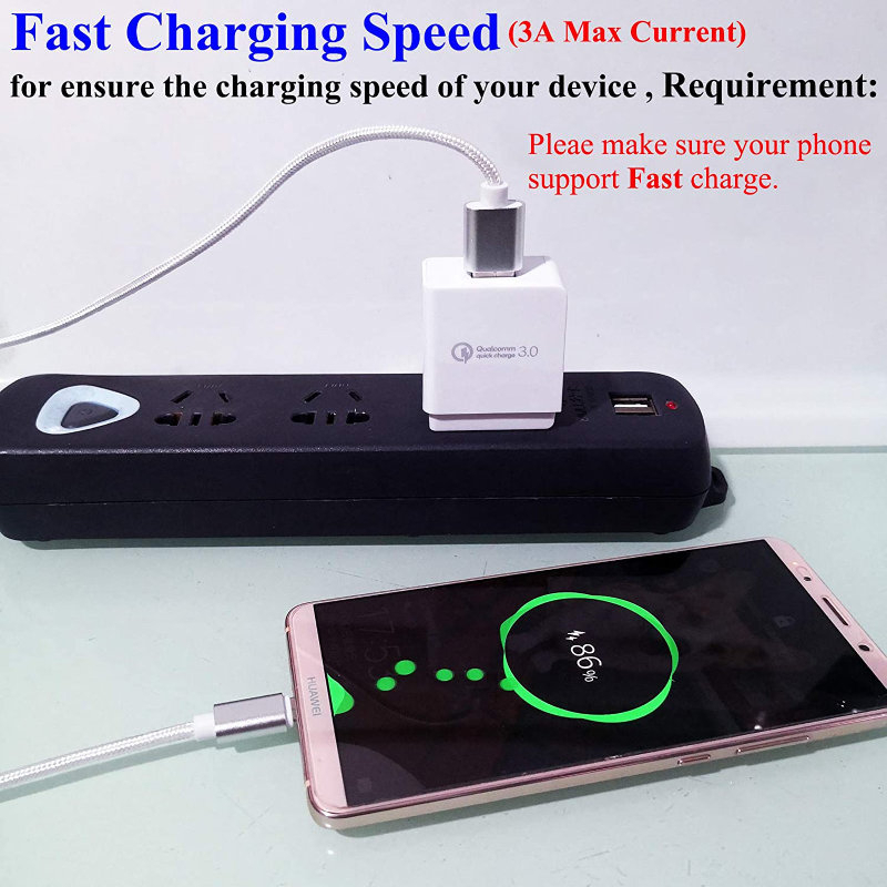 Incarcator USB la priza Euro, 18W, Quick Charge 3.0, 100 - 240V, 3A, alb [16]