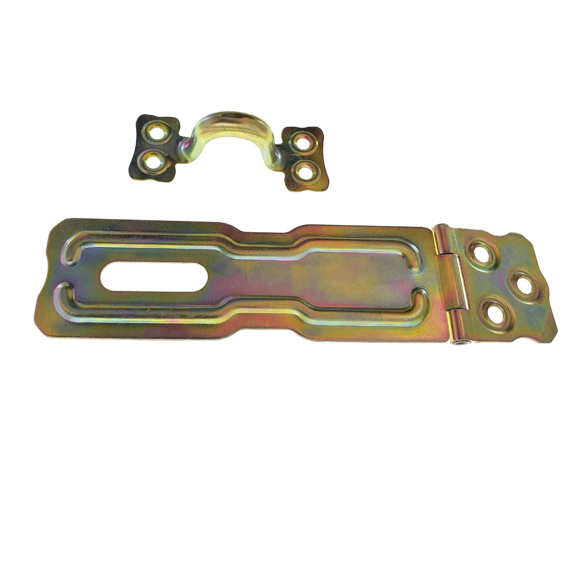 Incuietoare aplicata, cu ochi de blocare pentru inchidere cu lacat, 145x37mm, zincata [1]