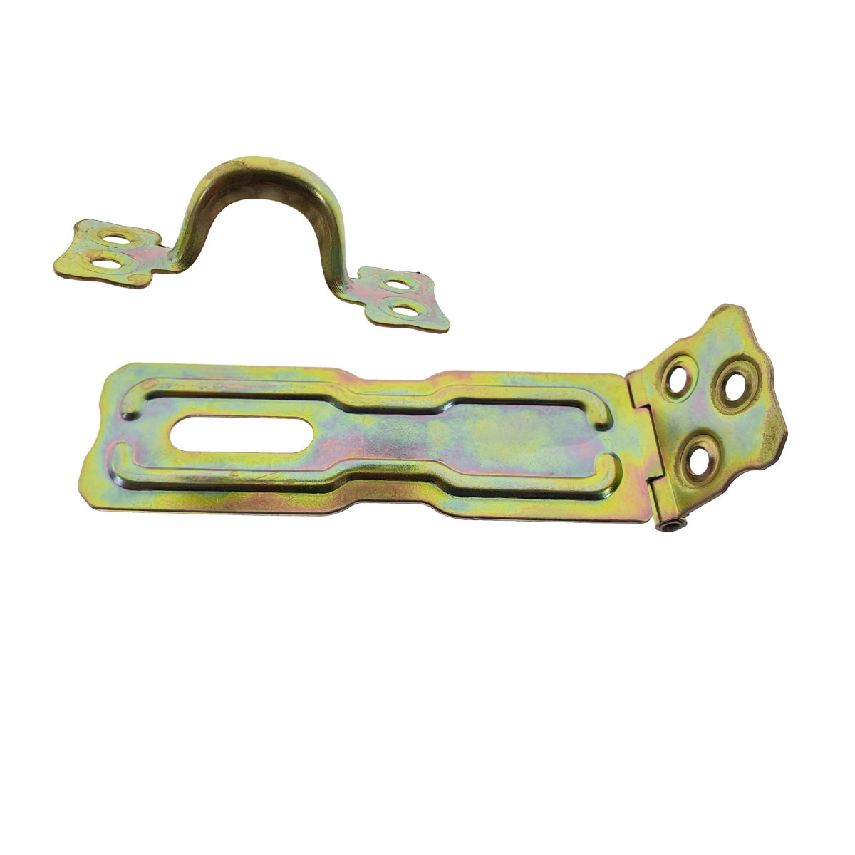 Incuietoare aplicata, cu ochi de blocare pentru inchidere cu lacat, 145x37mm, zincata [6]