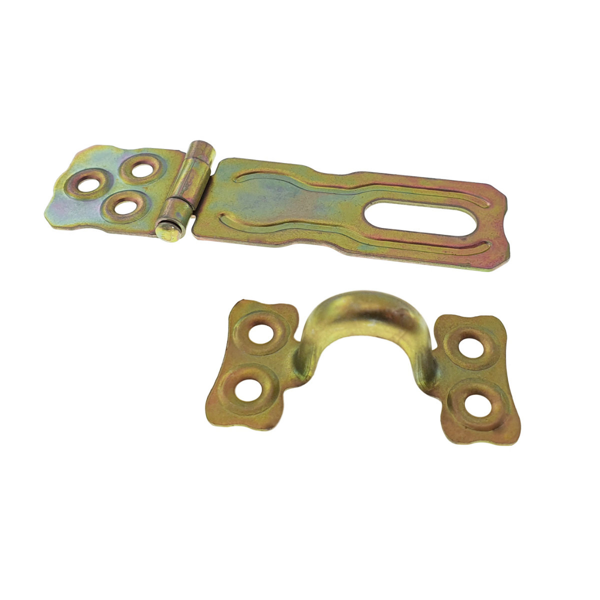 Incuietoare aplicata, cu ochi de blocare pentru inchidere cu lacat, 90x27mm, zincata [6]
