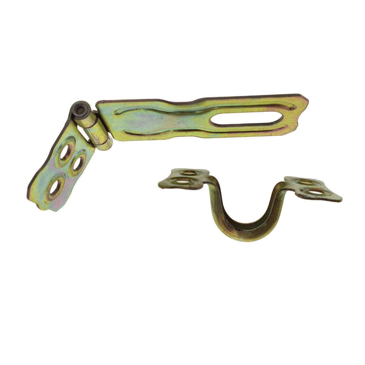 Incuietoare aplicata, cu ochi de blocare pentru inchidere cu lacat, 90x27mm, zincata [5]
