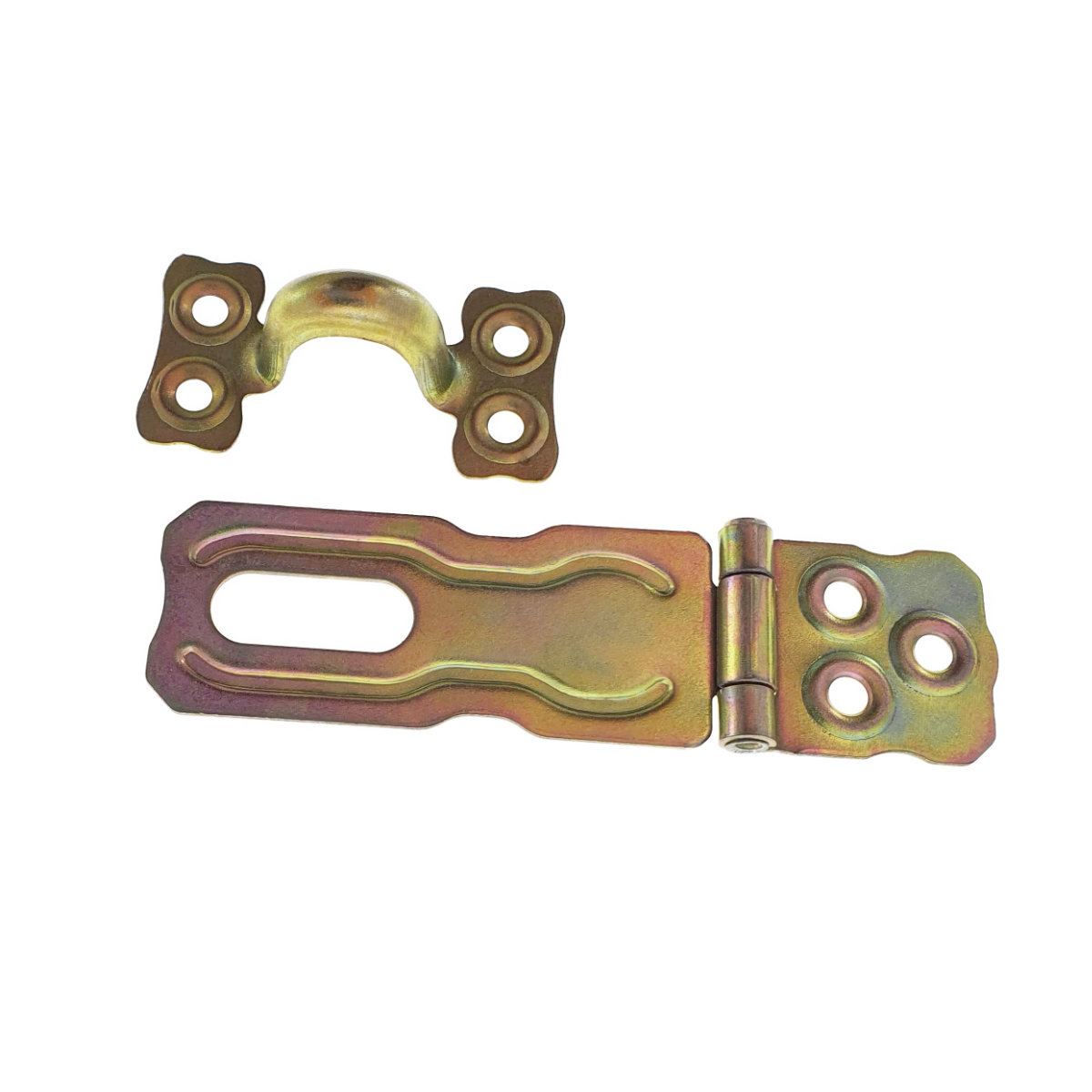 Incuietoare aplicata, cu ochi de blocare pentru inchidere cu lacat, 90x27mm, zincata [1]