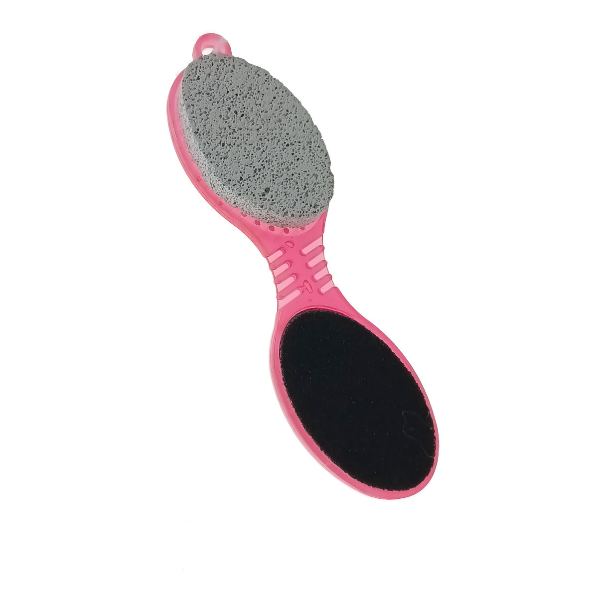 Instrument pentru pedichiura cu perie, piatra ponce, pila si pad de lustruire, 026-V22 25370, roz [1]