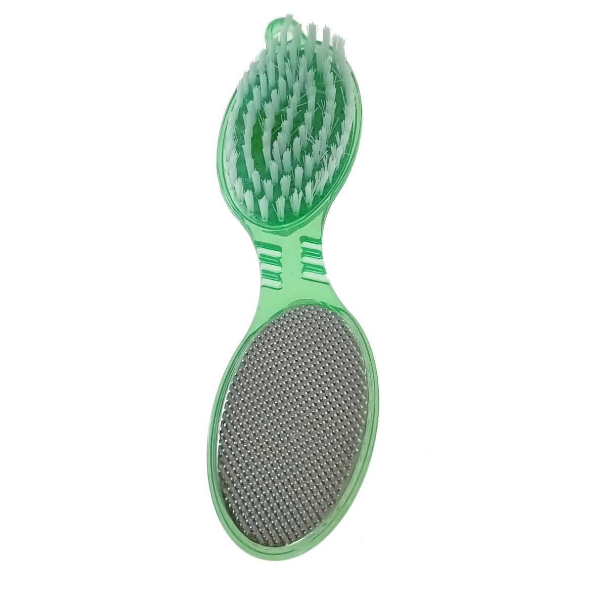 Instrument pentru pedichiura cu perie, piatra ponce, pila si pad de lustruire, 026-V22 25370, verde [4]