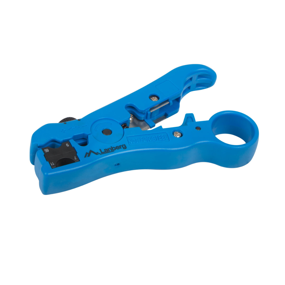 Instrument universal pentru indepartarea izolatiei, Lanberg 41824 Stripping Tool, cu reglare, pentru cabluri de date, UTP si STP [2]