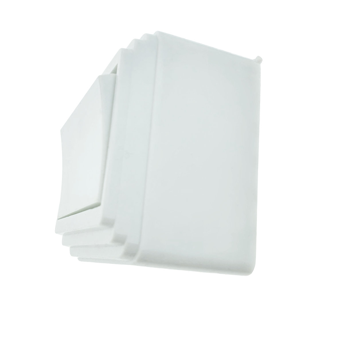 Intrerupator cu buton, montaj aplicat, cu rama, 60 x 56 x 40mm, alb [7]