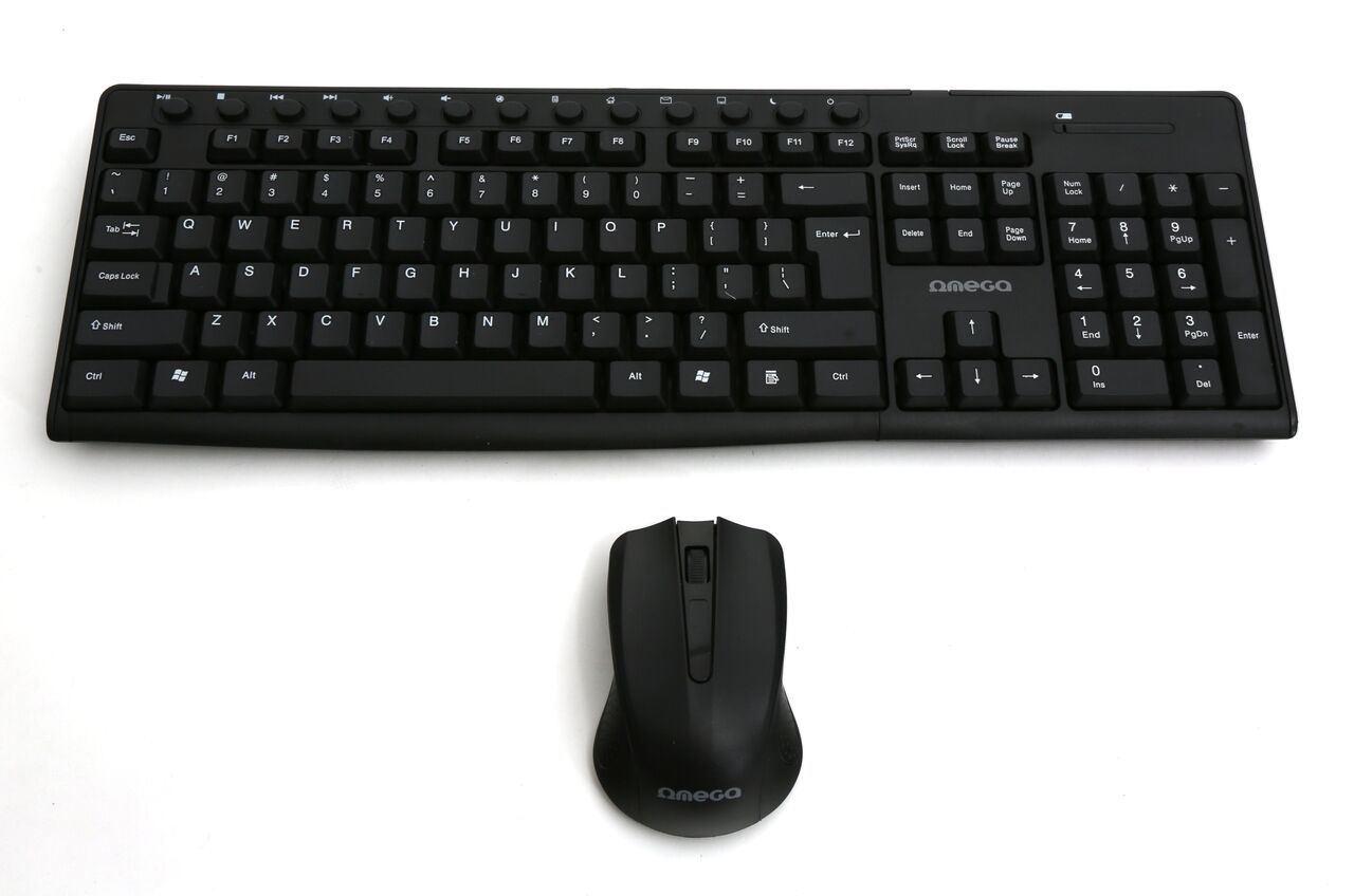 KEYBOARD US + MOUSE OMEGA OKM071 M-MEDIA W-LESS SET 2.4GHZ [6]