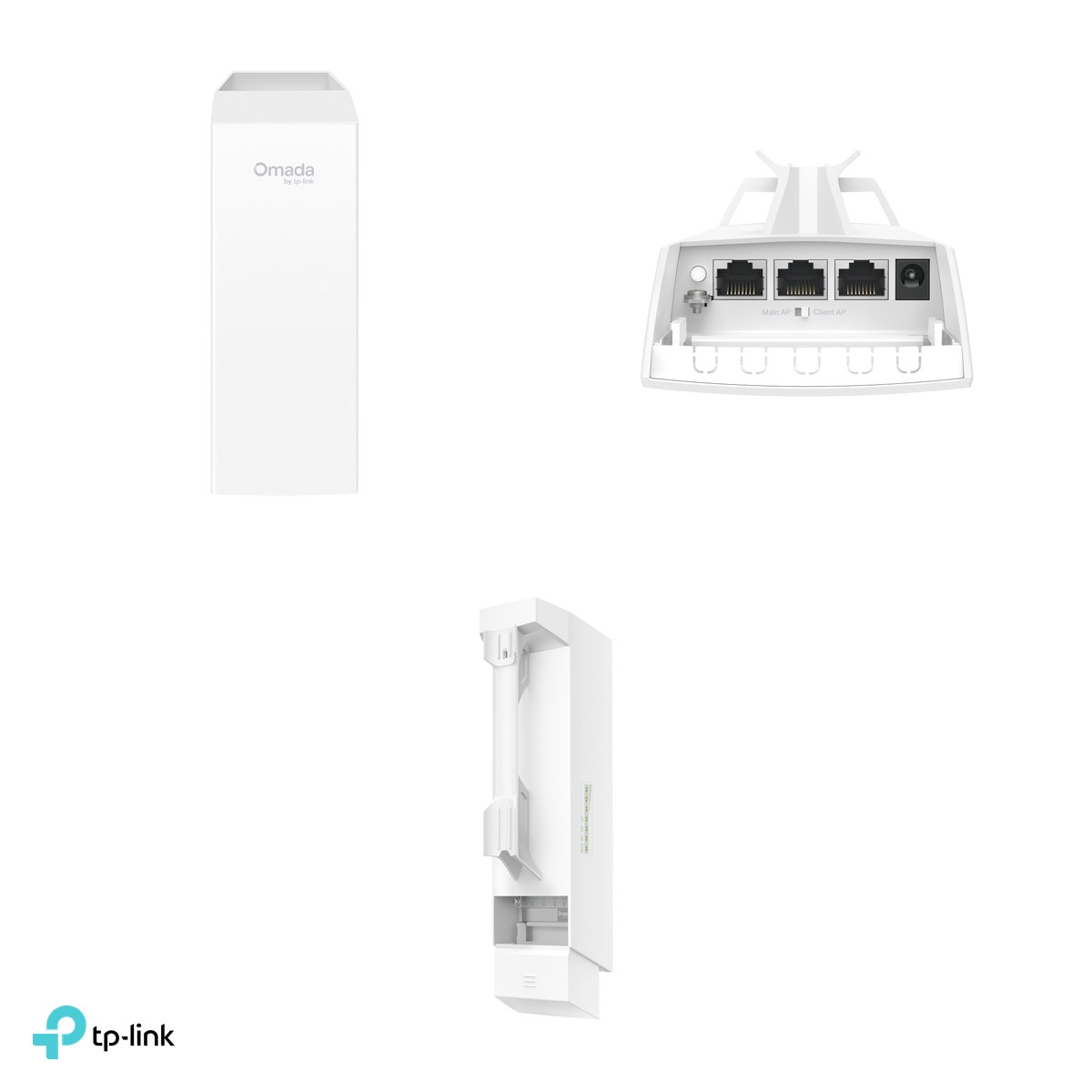 Kit punte wireless TP-Link Omada EAP100-Bridge KIT, 2 unitati preconfigurate, 2.4 GHz N300, pana la 500 m, antene 8 dBi, PoE, IP65, alb [4]