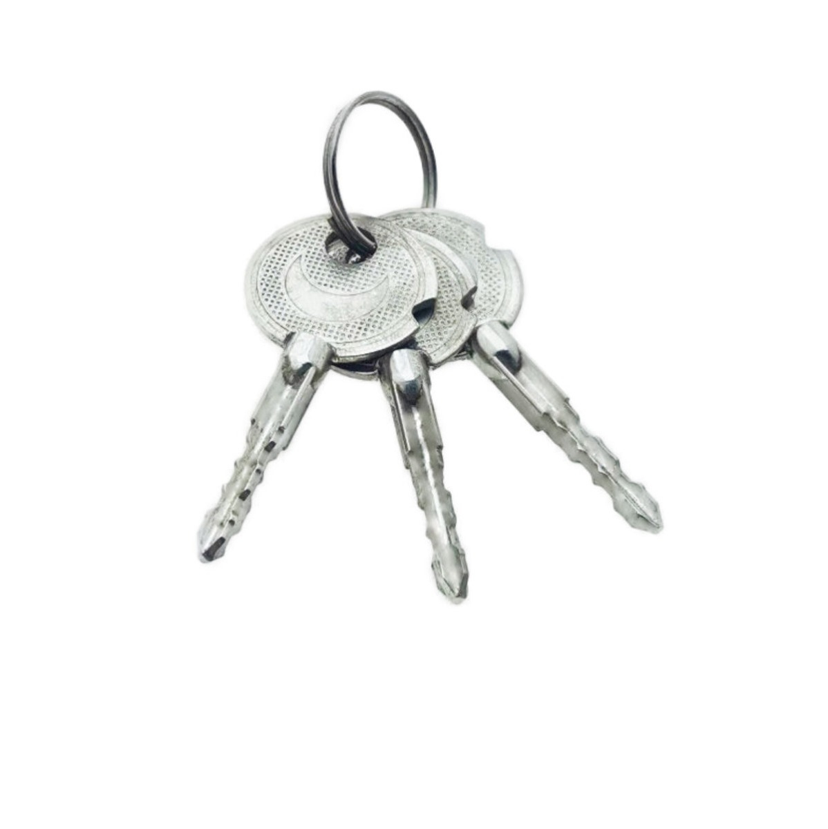 Lacat din inox, cu 3 chei stea, 50 mm, Flores FS-11430, otel durificat, argintiu [8]