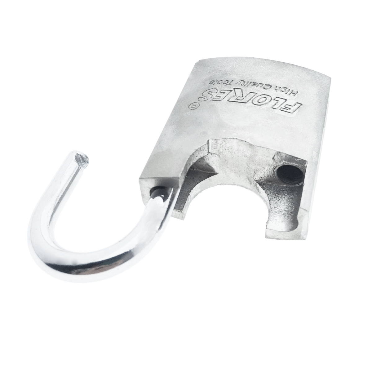 Lacat din inox, cu 3 chei stea, 50 mm, Flores FS-11430, otel durificat, argintiu [7]
