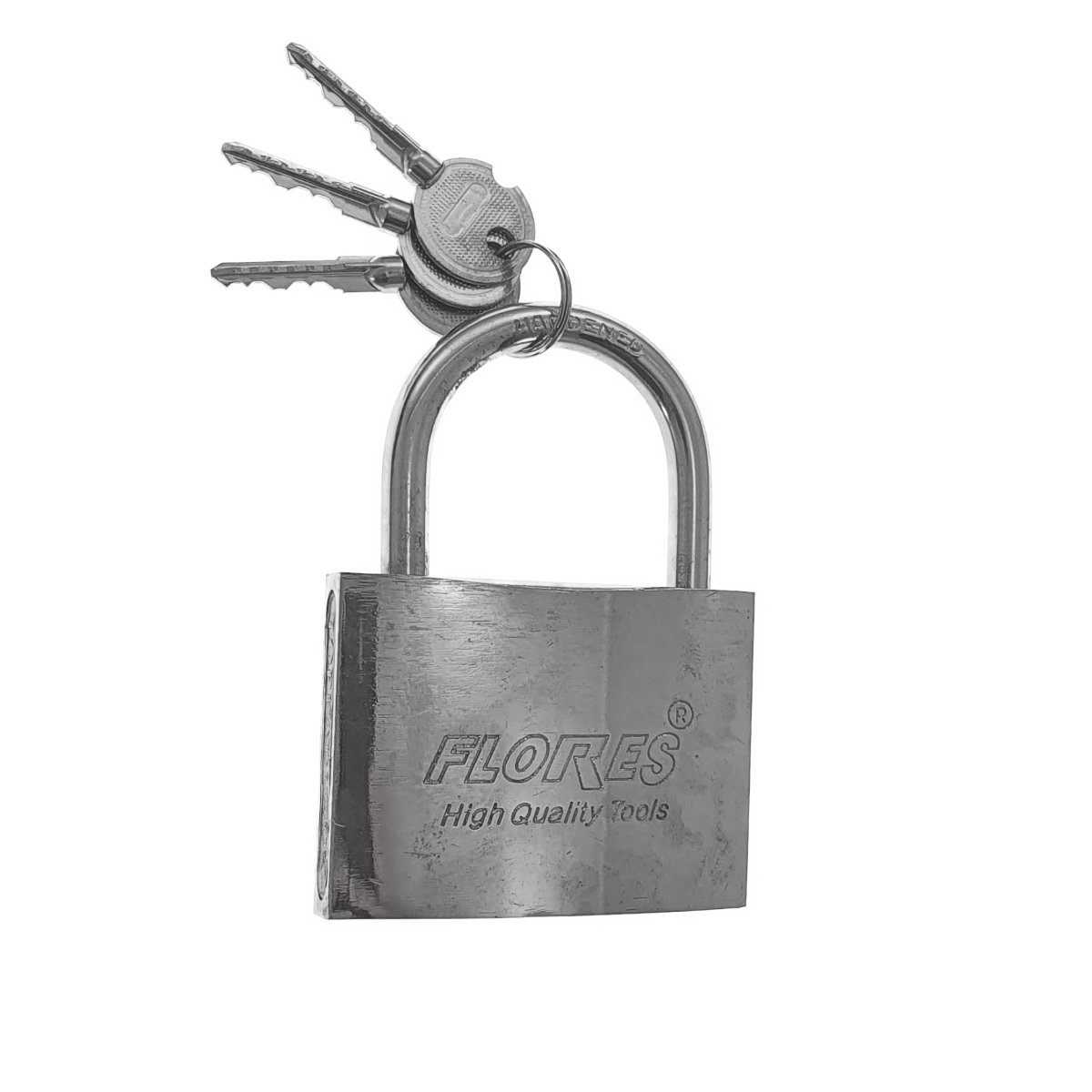 Lacat din inox, cu 3 chei stea, 75 mm, FS-11441, otel durificat, argintiu [3]