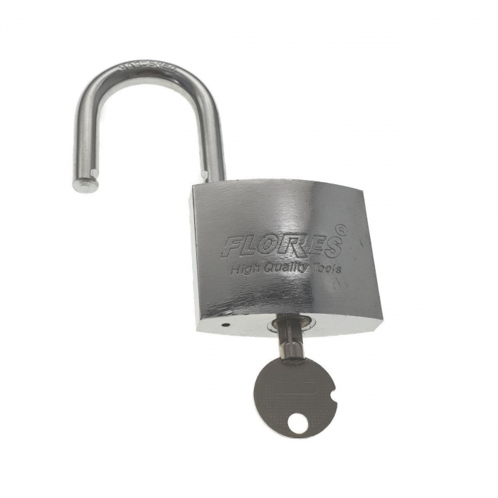 Lacat inox, FS-11439, cu cheie stea,50mm,argintiu [2]