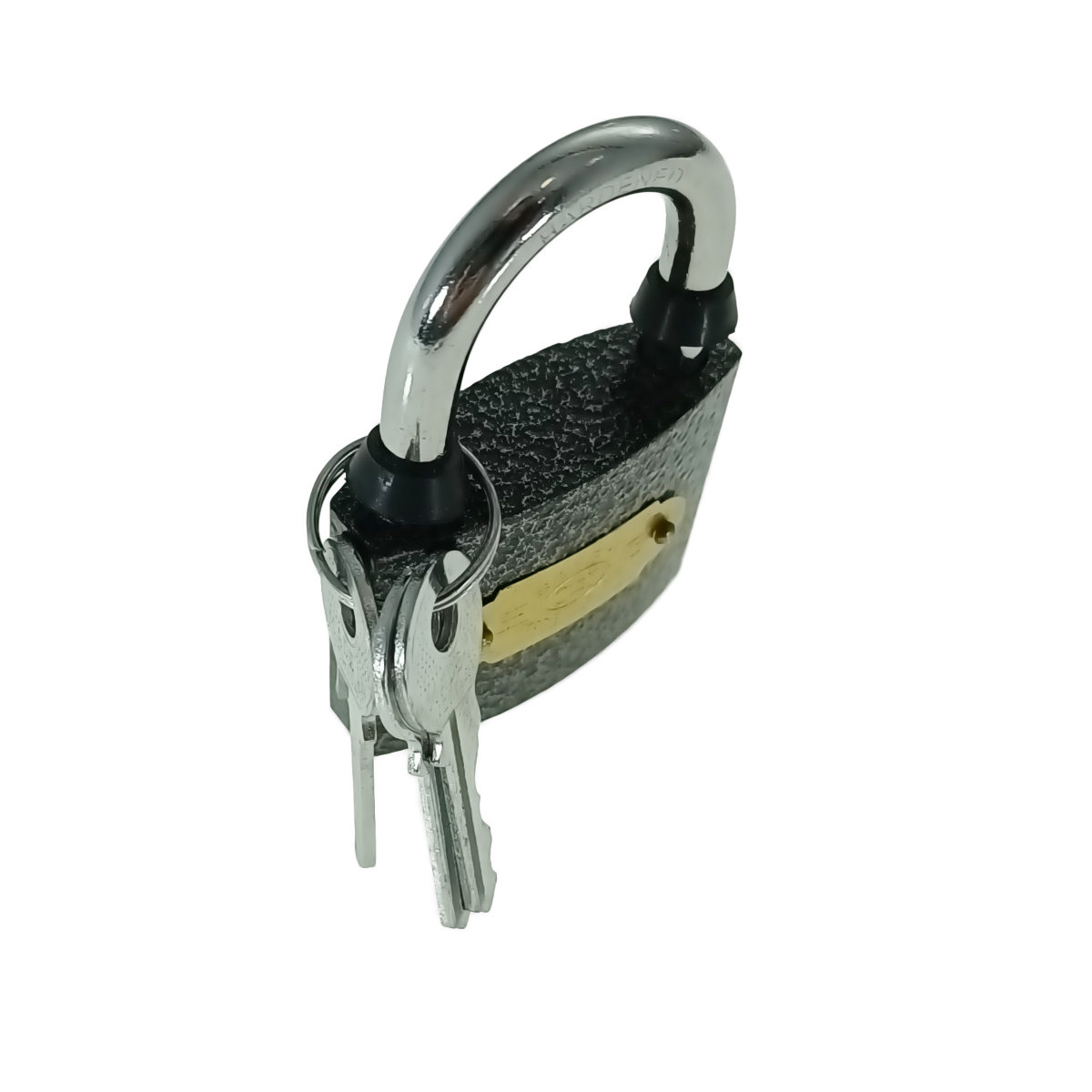 Lacat metalic, cod 12810, 48mm, 3 chei, 187gr, negru [4]