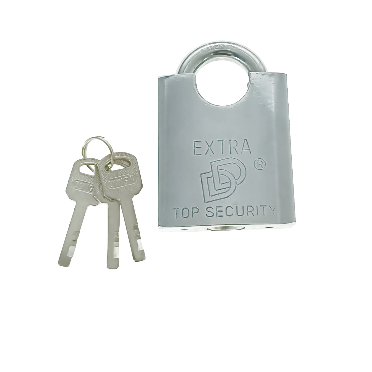 Lacat metalic DD60 Top Security, 60mm, cu protectie Anti Spargere, otel durificat, 3 chei, 440g, argintiu [3]