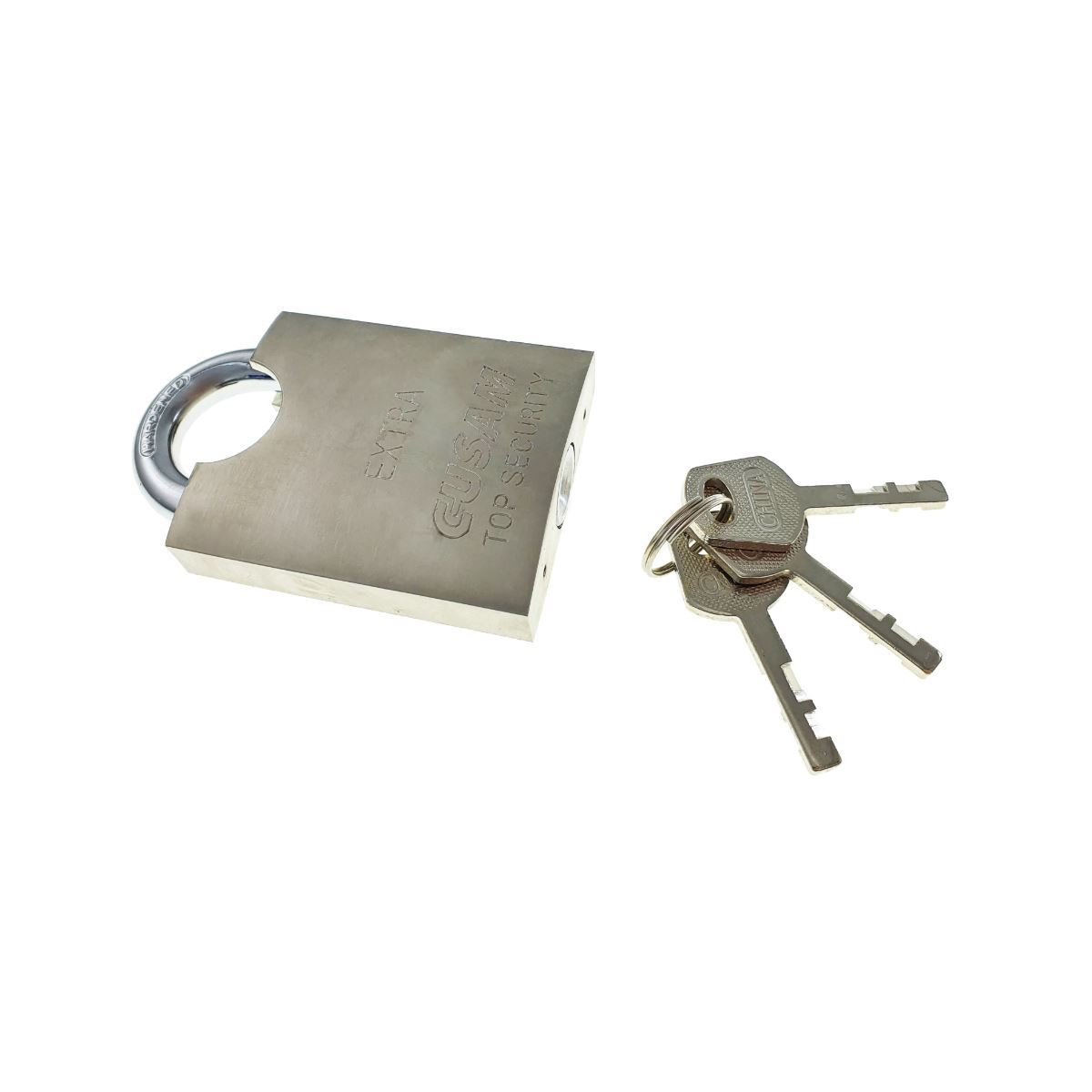 Lacat metalic Gusam Safe-Lock, cu protectie Anti Spargere, 60mm, 412g, cu 3 chei [2]