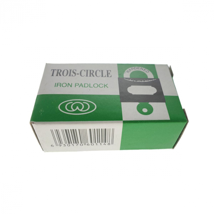 Lacat Trois Circle LC32,din otel,32mm,3 chei, gri [7]