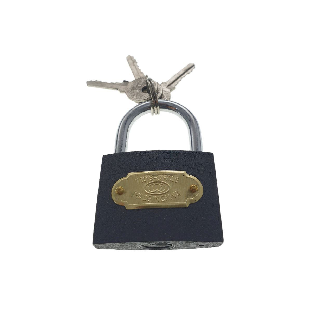 Lacat Trois Circle LC50,din otel,50mm,3 chei, gri [6]