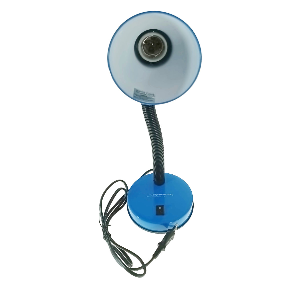 Lampa de birou cu brat flexibil, Esperanza Vega 94376, 31 cm inaltime, dulie E27, albastra [3]
