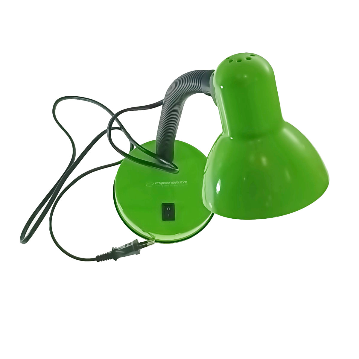 Lampa de birou cu brat flexibil, Esperanza Vega 94377, 31cm inaltime, dulie E27, verde [3]