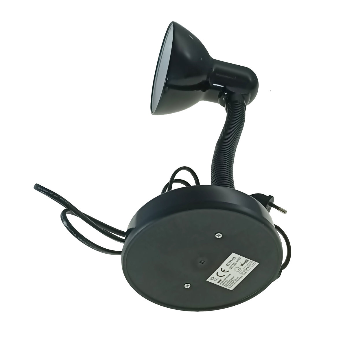 Lampa de birou cu brat flexibil, Esperanza Vega 94378, 31cm inaltime, dulie E27, neagra [5]