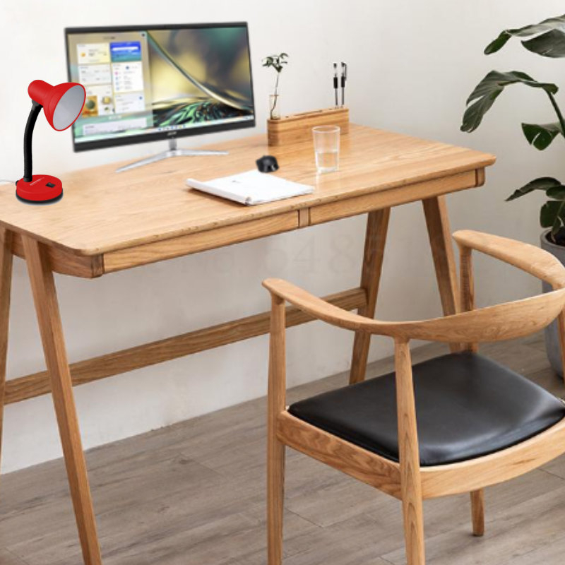 Lampa de birou cu brat flexibil, Esperanza Vega 94379, 31cm inaltime, dulie E27, rosie [8]