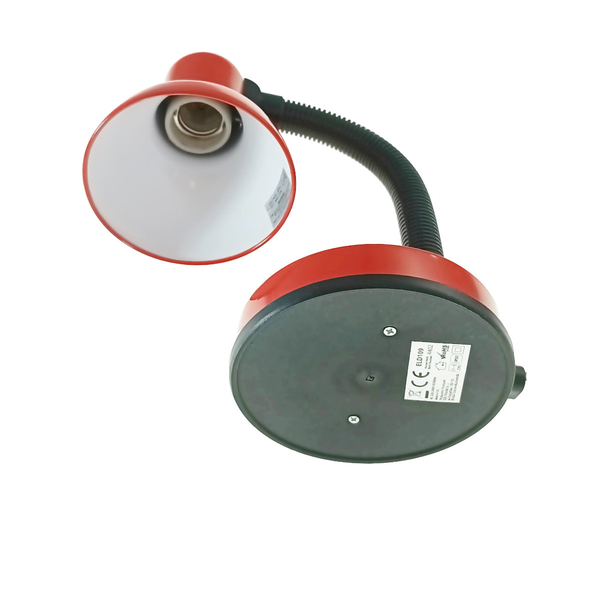 Lampa de birou cu brat flexibil, Esperanza Vega 94379, 31cm inaltime, dulie E27, rosie [5]