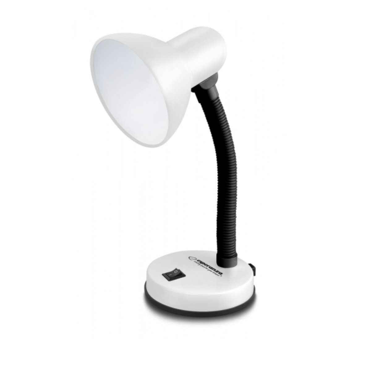 Lampa de birou cu brat flexibil, Esperanza Vega 94380, 31cm inaltime, dulie E27, alba [1]