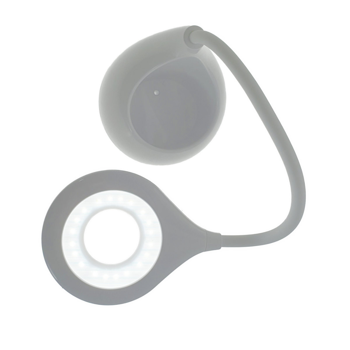 Lampa Led 5W, de birou, Platinet 45211, cu acumulator 2000mAh, cu suport accesorii, 500x120x120mm, ABS, alba [10]