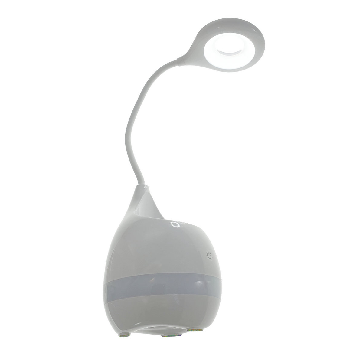 Lampa Led 5W, de birou, Platinet 45211, cu acumulator 2000mAh, cu suport accesorii, 500x120x120mm, ABS, alba [8]