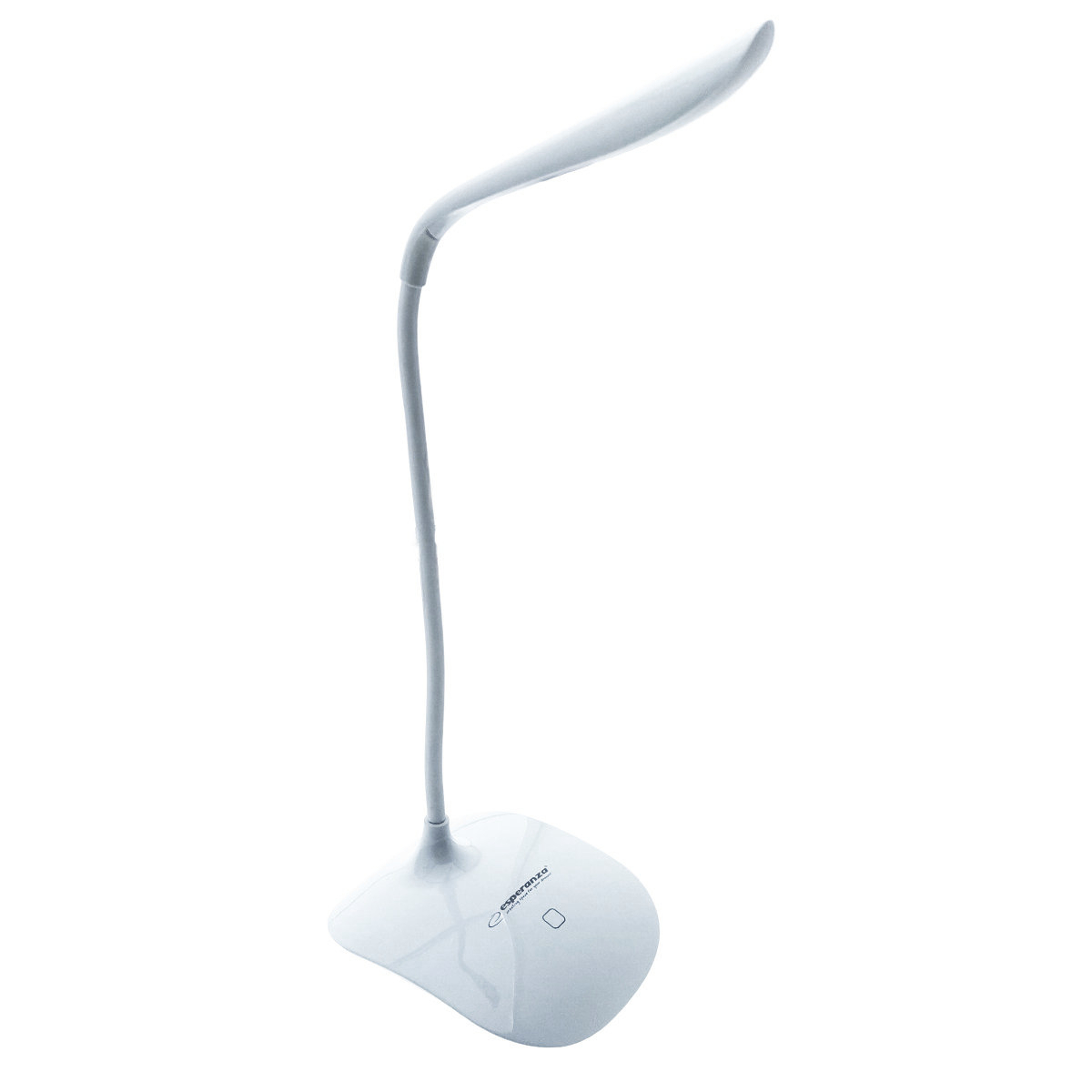 Lampa LED, Esperanza Acrux ELD103W, brat flexibil 21 cm, alimentare duala, cablu 110 cm, 4 x AAA, alba [2]