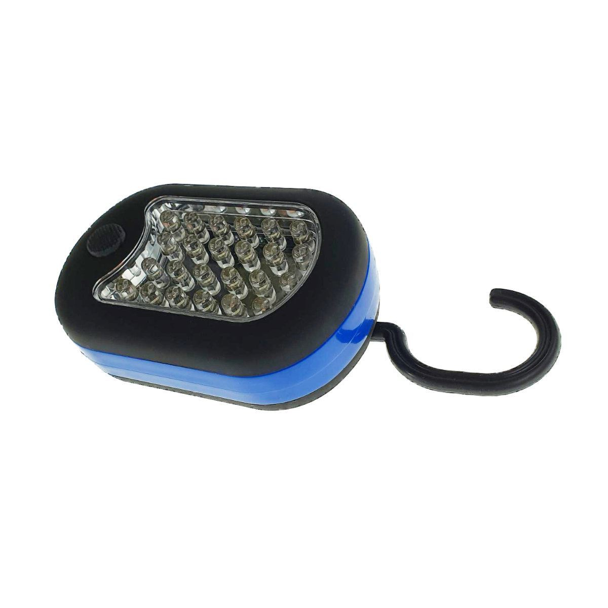 Lampa universala cu 27 led-uri, magnet si carlig de prindere, 95x60x35mm, 3xAAA [4]