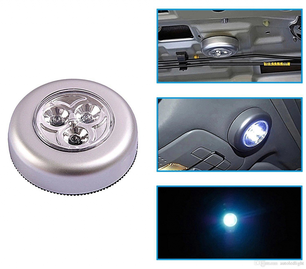 Lampa universala cu 3 Led-uri,Home S3LA,cu 3XAAA baterii,autoadeziva [12]