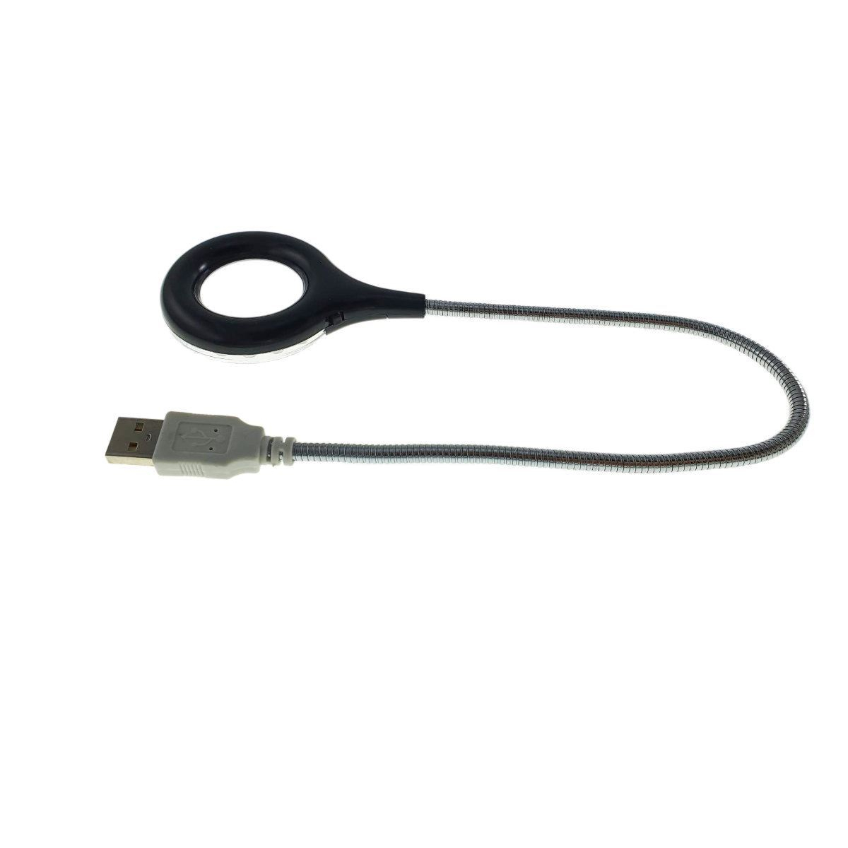 Lampa USB JF-18 cu 18 led-uri, brat flexibil cu lungime 30 cm si lupa cu diametrul de 30mm, neagra [5]