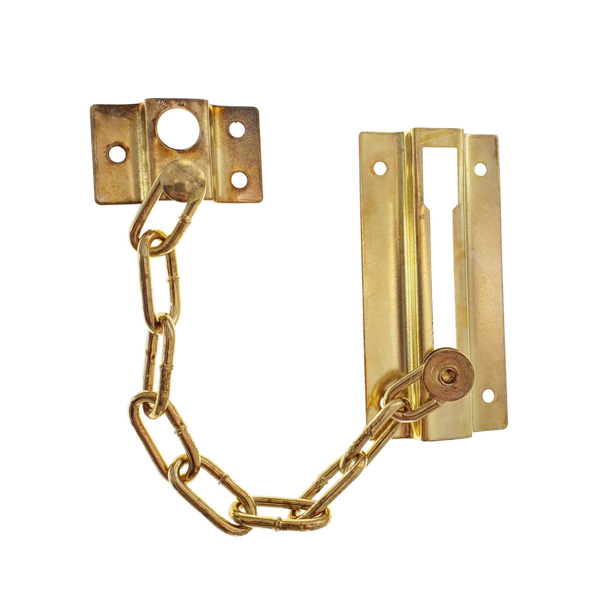 Lant de siguranta pentru usa de intrare, blocare si intredeschidere, 85x43mm, lungime lant 185mm, auriu [6]