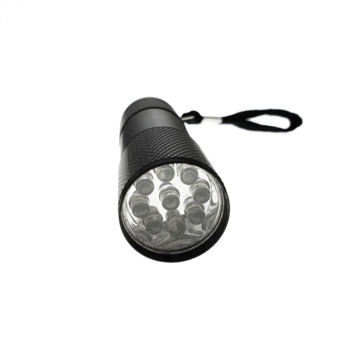 Lanterna cu 9 led-uri, Esperanza 91586 ALTAIR , corp aluminiu, lungime 90mm, 3xAAA , neagra [2]