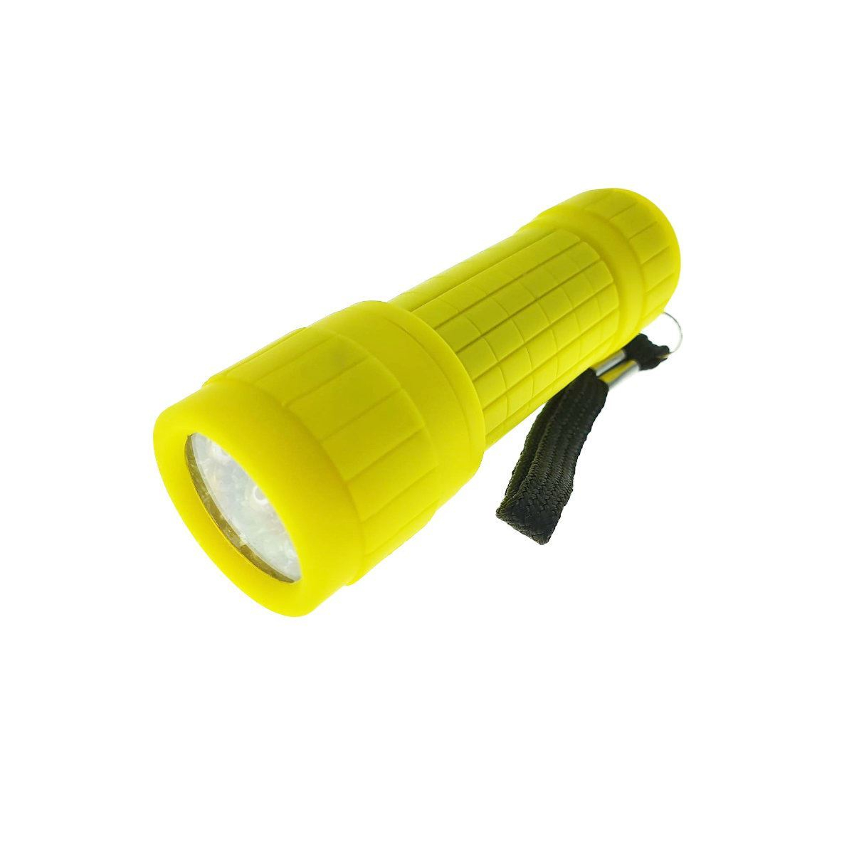 Lanterna cu 9 led-uri, Lamex 72826, cu prindere anti-alunecare, 100x30mm, 3xAAA, galbena [2]