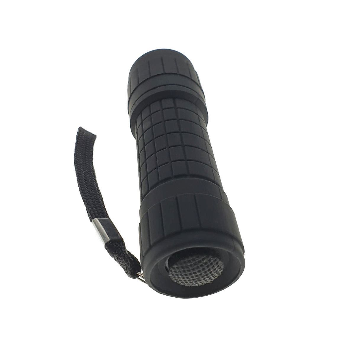 Lanterna cu 9 led-uri, Lamex 72826, cu prindere anti-alunecare, 100x30mm, 3xAAA, neagra [3]
