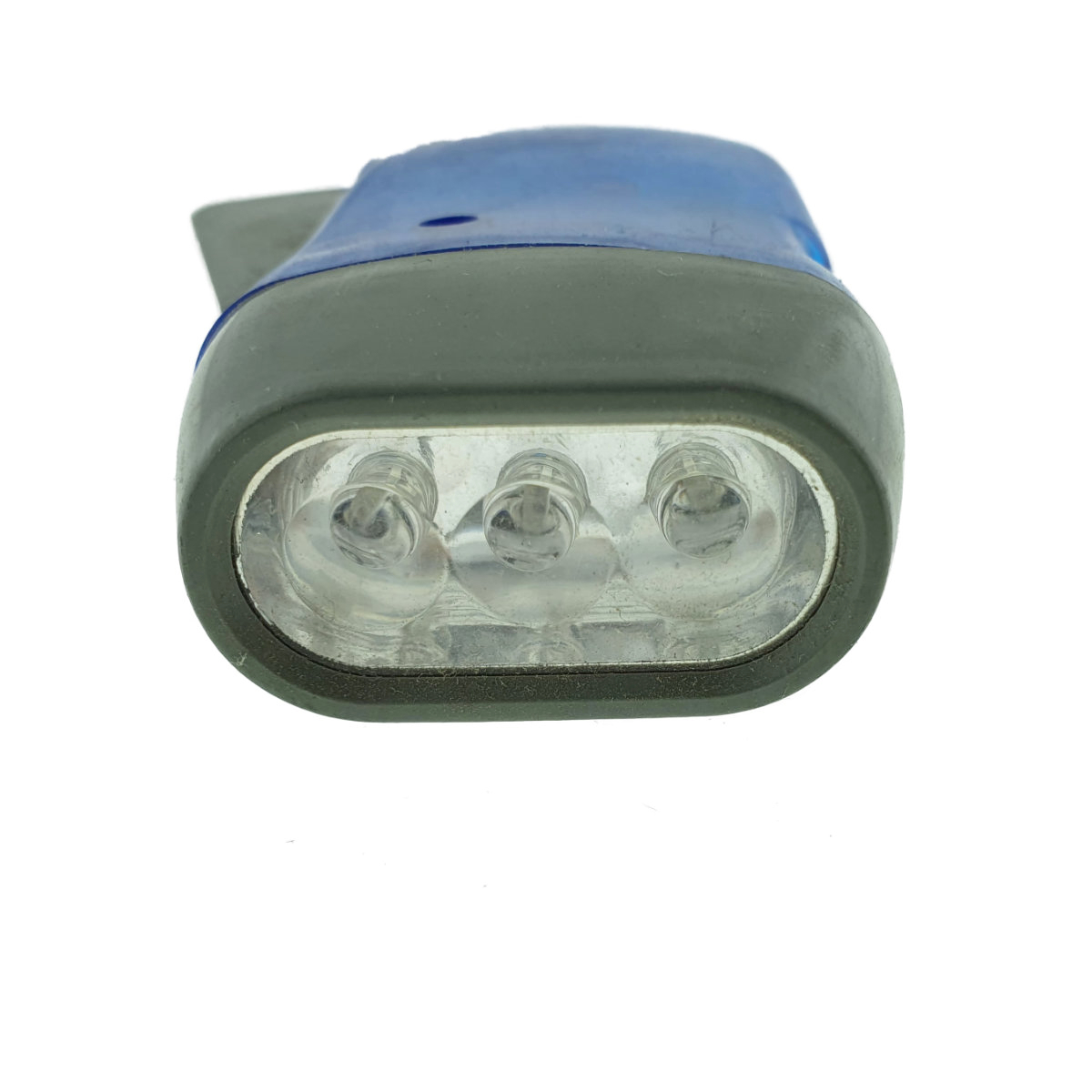 Lanterna cu dinam, 3 LED-uri, LSI-A, cu apasare manuala, fara baterie, albastru-gri [4]