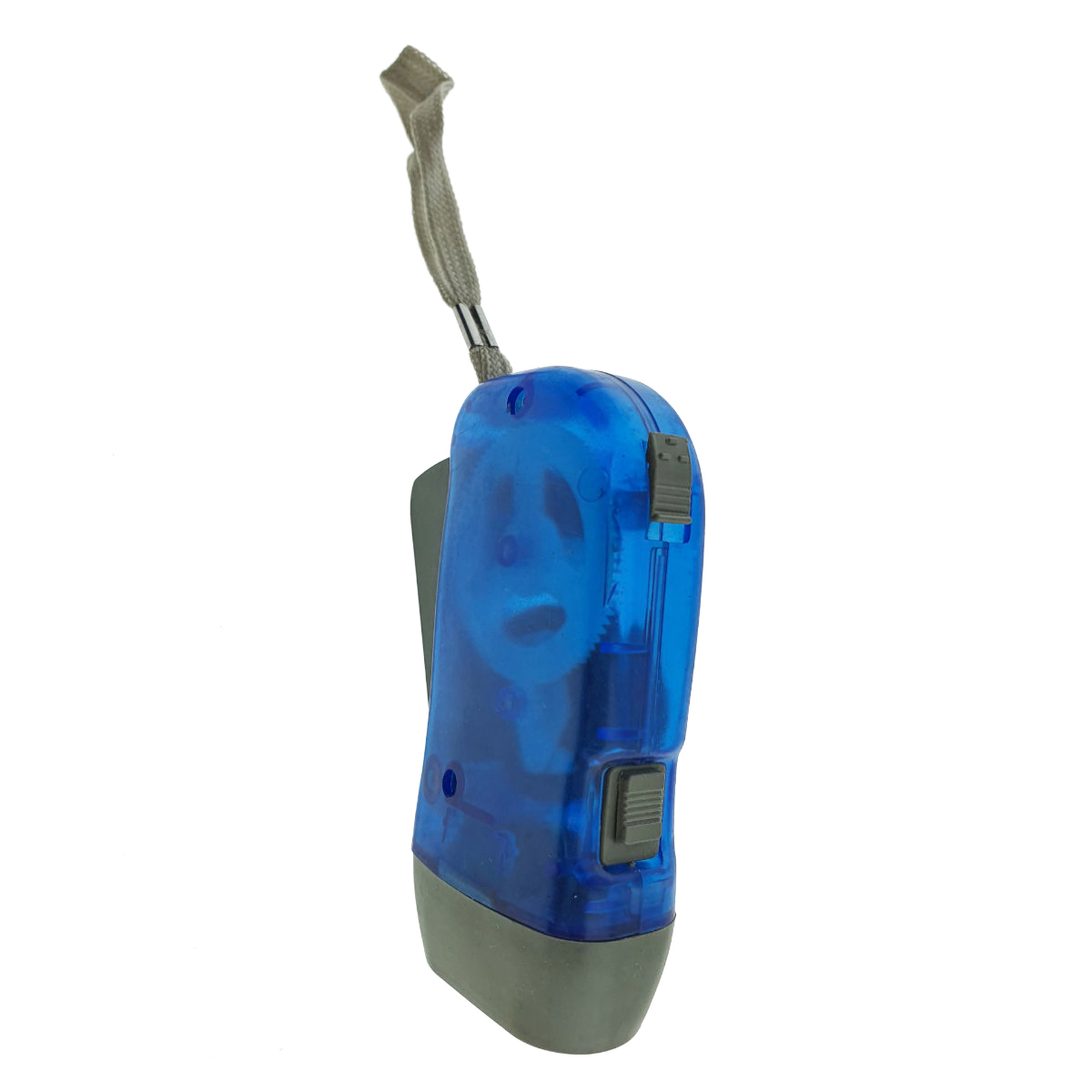 Lanterna cu dinam, 3 LED-uri, LSI-A, cu apasare manuala, fara baterie, albastru-gri [5]