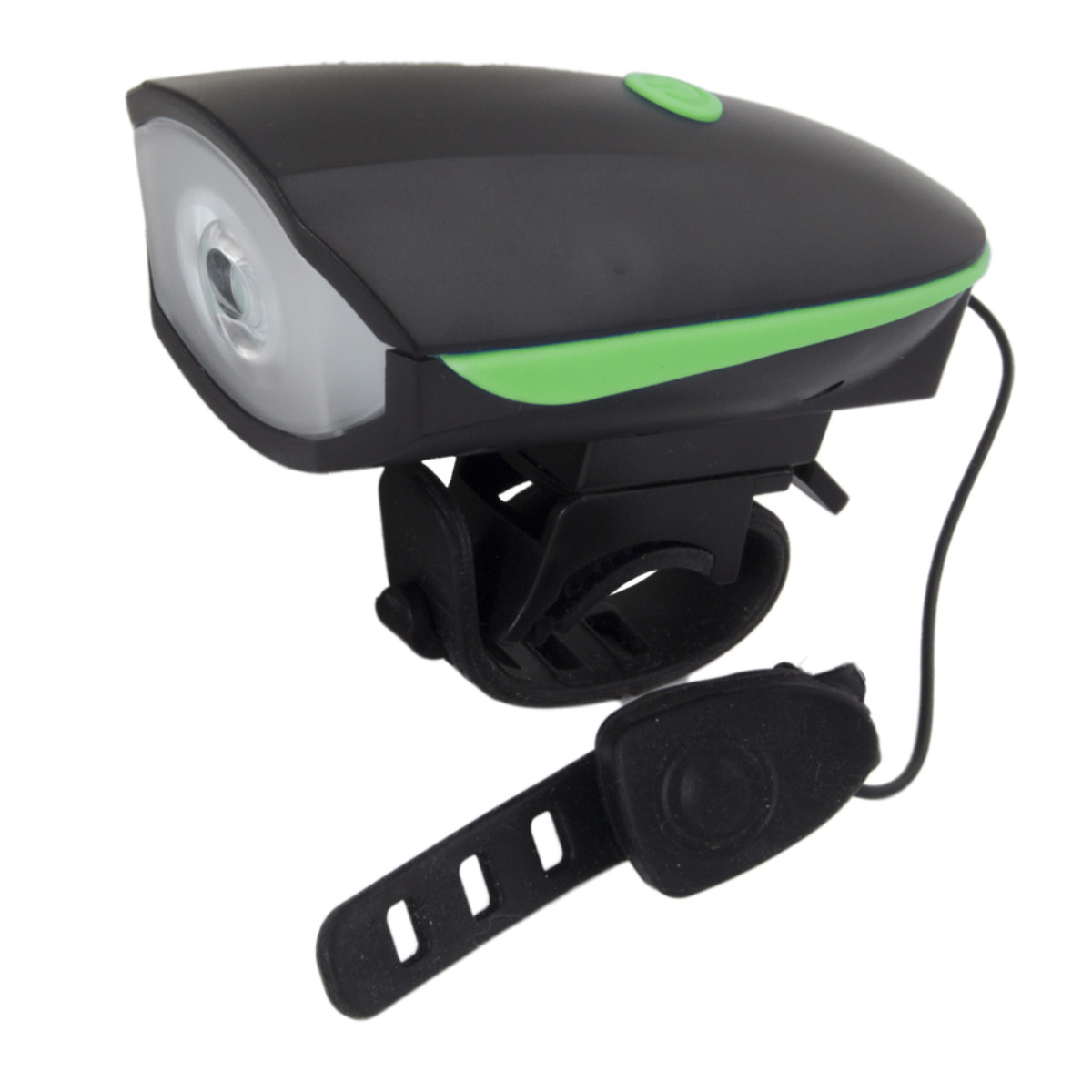 Lanterna fata bicicleta, Esperanza Alfard, cu claxon, dioda Led de 100 lumeni, 3 moduri de iluminare, alimentare baterii, culoare neagra [3]