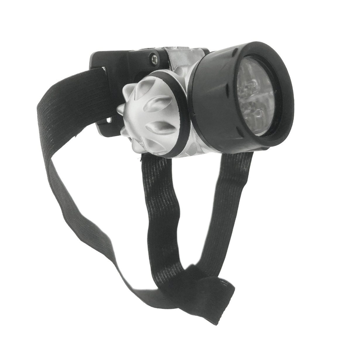 Lanterna frontala, 12 Led-uri, inclinare ajustabila, prindere cu banda elastica, alimentare 3 x AAA [1]