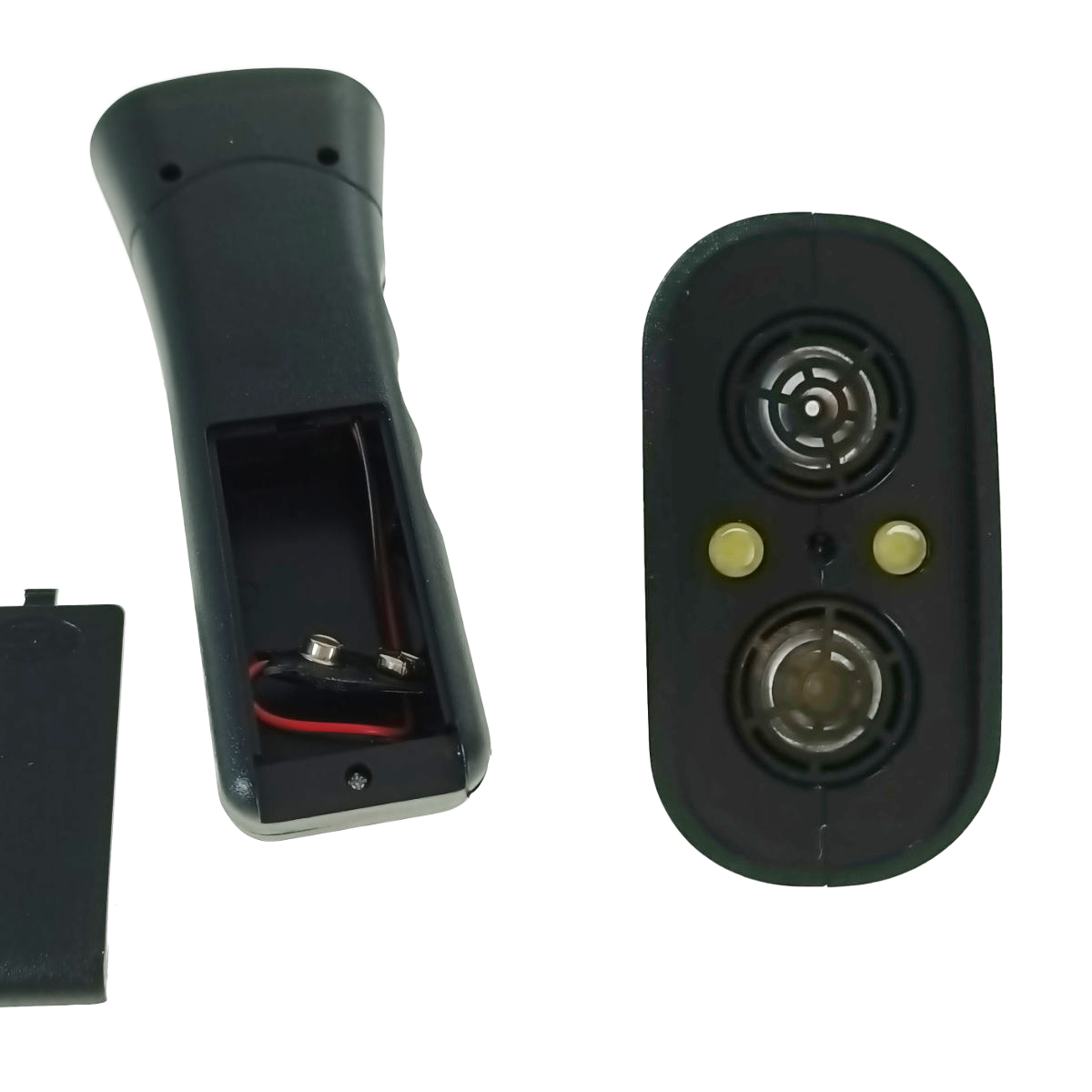 Lanterna LED cu aparat ultrasunete pentru caini, 2xLED, cu agatatoare, antrenament si protectie, neagra [3]