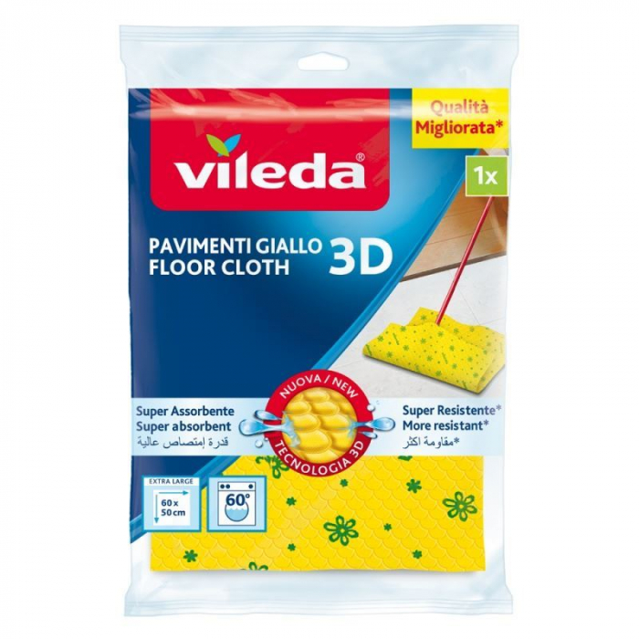 Laveta Vileda 00012,pentru podele,cu ioni de argint,59x50cm [1]