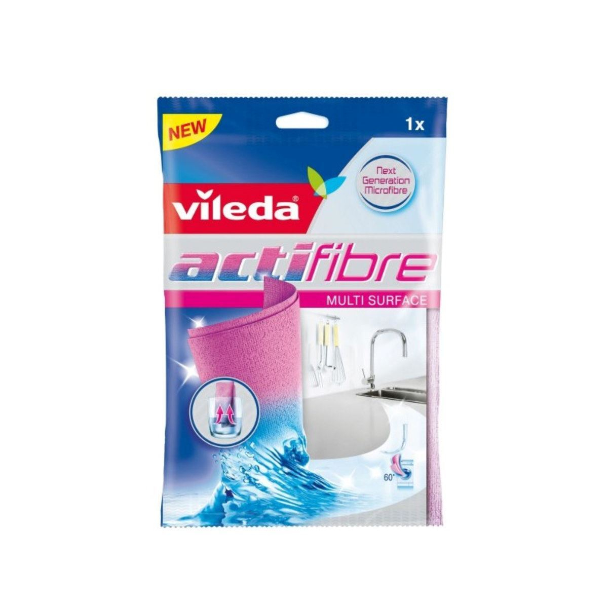 Laveta Vileda Actifibre 18567,multisuprafete,29x29cm,mov [11]