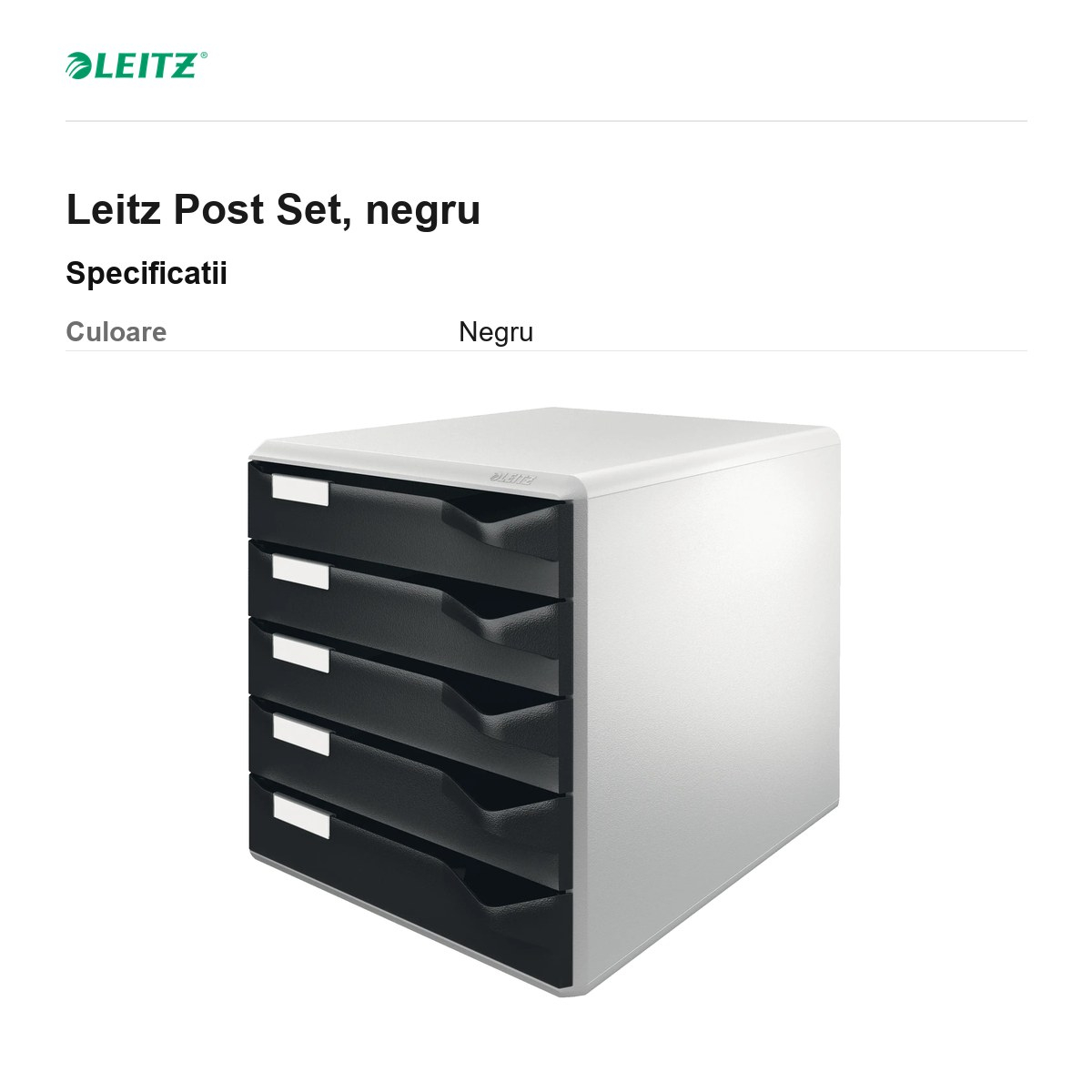 Leitz Post Set, negru [3]
