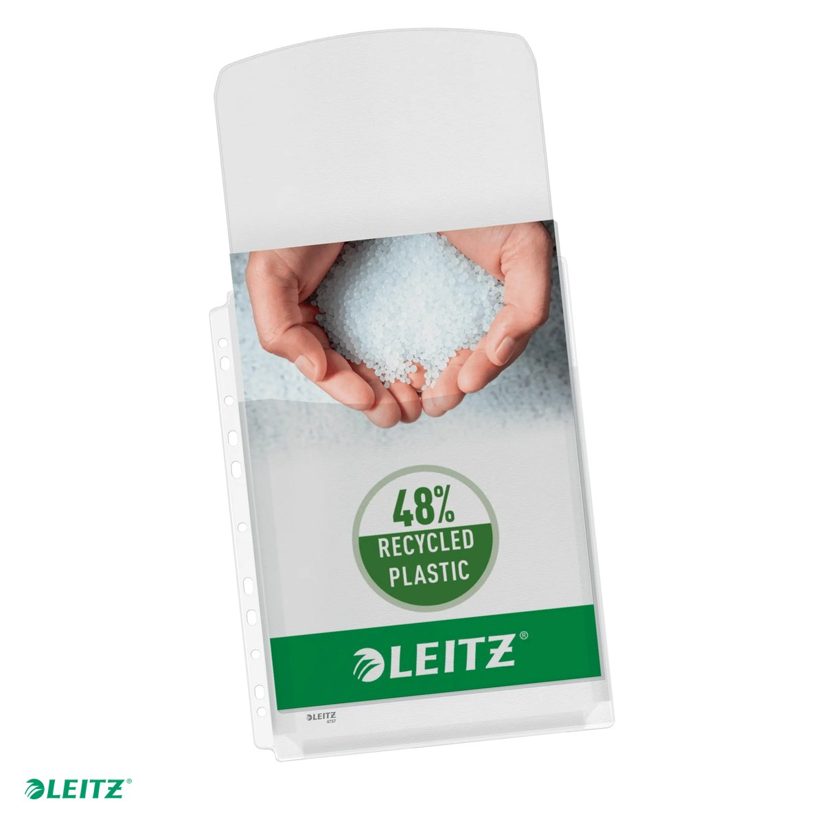 Leitz Premium mapa cu clapeta A4, 48% plastic pre-consum, pentru arhivare, incolor [1]