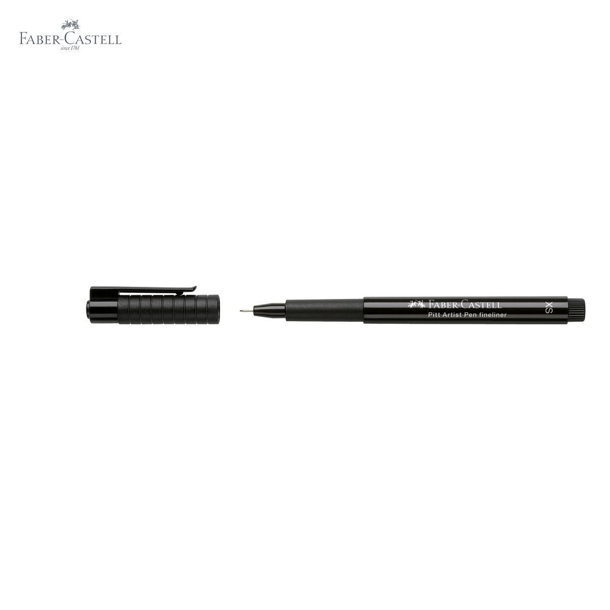 Liner artist pen Faber-Castell Pitt, varf XS 0.1 mm, cerneala neagra permanenta rezistenta la apa, pentru schite si ilustratii [5]